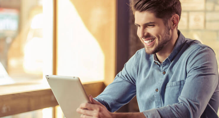 cliente fazendo compras on-line